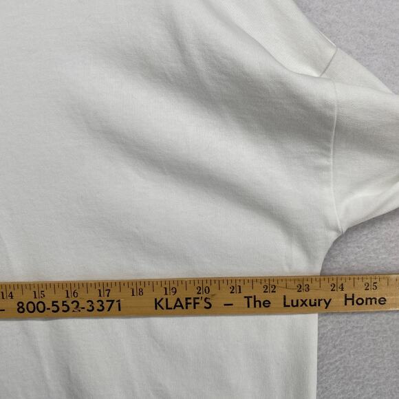 EILEEN FISHER Dress M Organic Cotton Terry Shift Tunic 3/4 Sleeve White - Picture 10 of 16